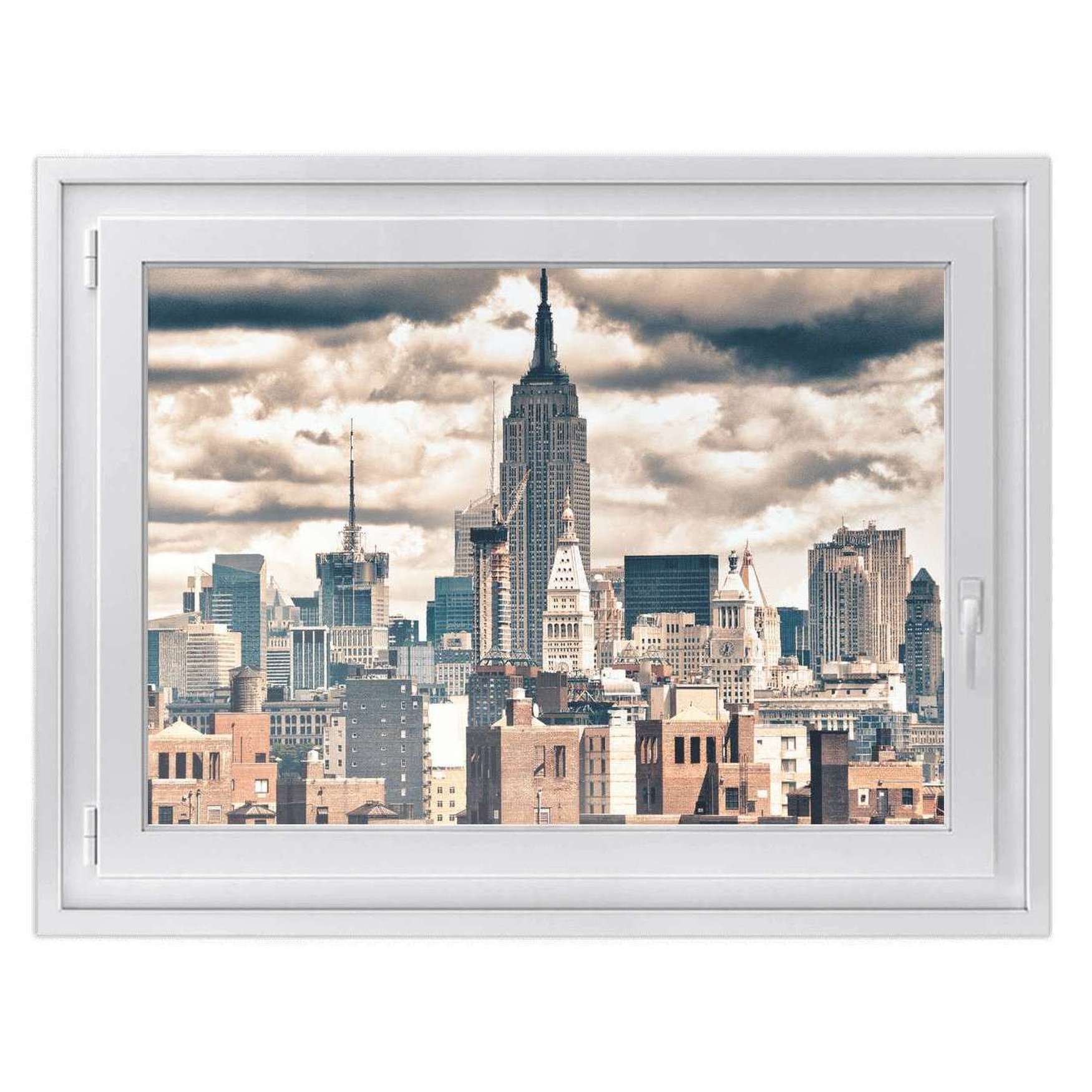 Fensterfolie [quer] - Design: Skyline NYC 40x30 cm von creatisto