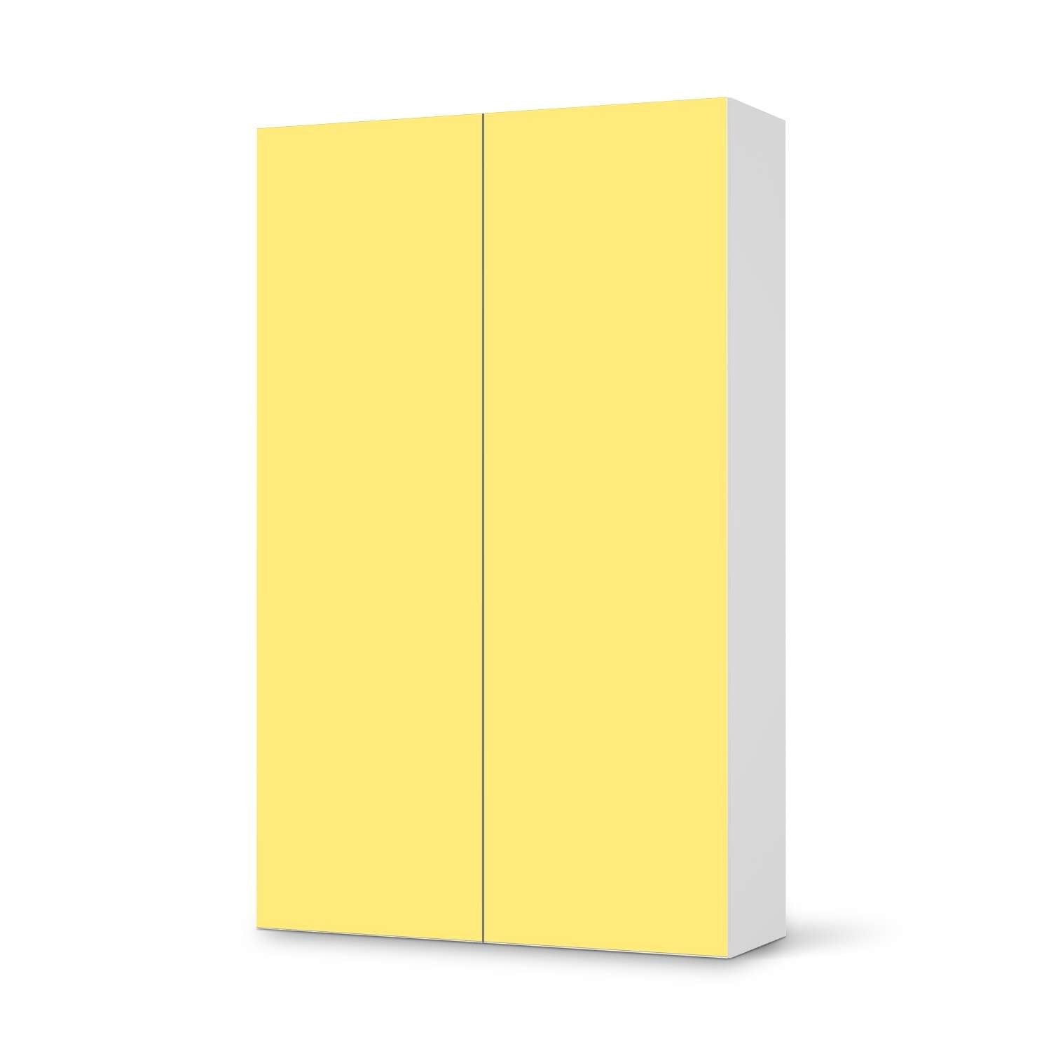 Klebefolie f?r M?bel IKEA Besta Schrank 2 T?ren (hoch) - Design: Gelb Light von creatisto