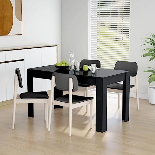 Furniture Home Tools Esstisch, Schwarz, 140 x 74,5 x 76 cm, Holzwerkstoff von csderty