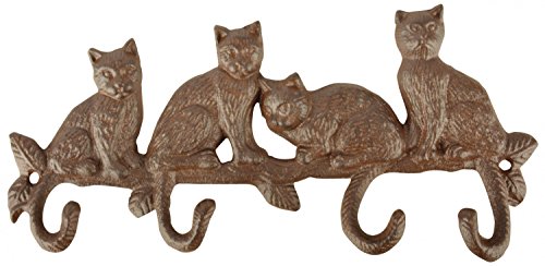 degawo 4er Wandhaken 'Katzen' aus Gusseisen von degawo
