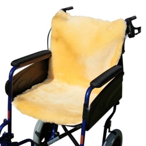 der-Fellmann Rollstuhlauflage Gold/gelb 86 x 45 cm von der-Fellmann