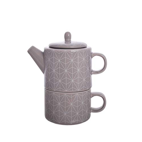 dethtlefsen Tea for one Set Sören Porzellan, 3-teilig Kanne: 0,32 l, Tasse: 0,25 l von dethtlefsen