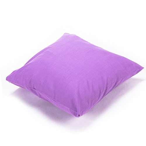 diMio Kissenbezug 40x80 in Violett aus Baumwolle mit Hotelverschluss in 10 Größen und 12 trendigen Farben, Kissenhülle für Wohnzimmer und Schlafzimmer von diMio
