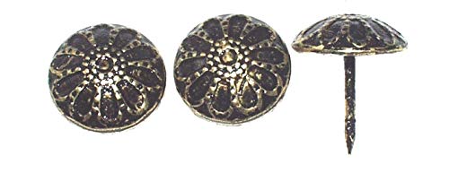 Polsternägel, Möbel-, Ziernägel 16 mm Durchmesser,"Grassflower" 25 Stück, bronce renaissance, Nr. 625 von diverse