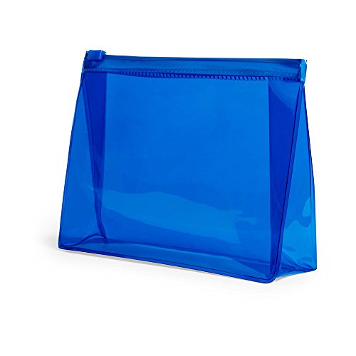 eBuyGB Kosmetiktasche für Flüssigkeiten, Reisezubehör, PVC, Kulturbeutel, Plastik, blau, 10er-Pack von eBuyGB