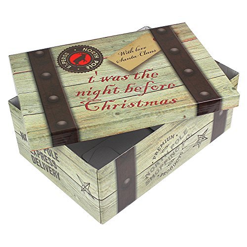 eBuyGB TAW 's Night Before Christmas Eve Festive Box Geschenk-Box, Holz, mehrfarbig, 36,6 x 25,6 x 3,81 cm von eBuyGB