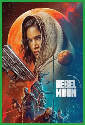 Rebel Moon - War Comes to Every World - Druck Plakat Film Poster - Größe 61x91,5 cm + Wechselrahmen, Shinsuke® Maxi Kunststoff Grün, Acryl-Scheibe von empireposter