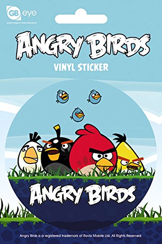 empireposter Angry Birds - Group - Sticker Aufkleber - Größe Ø9 cm von empireposter