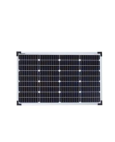 Enjoy Solar PERC Mono 50W 12V Solarpanel Solarmodul Photovoltaikmodul, 166mm*166mm Monokristalline Solarzelle mit 9 Busbars, ideal für Wohnmobil, Gartenhäuse, Boot von enjoy solar