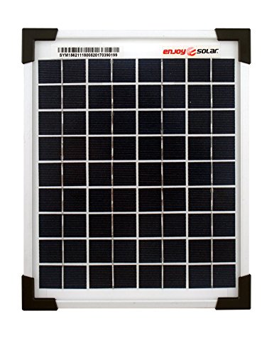 Enjoysolar Poly 5W 12V Polykristallines Solarpanel Solarmodul Photovoltaikmodul ideal für Wohnmobil, Gartenhäuse, Boot von enjoy solar