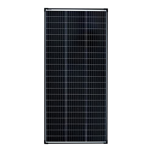 enjoy solar 36V Monokristallines Solarmodul, 182mm Solarzellen 10 Busbars Solarpanel ideal für Wohnmobil, Balkonanlage, Gartenhäuse, Boot (150, watts) von enjoy solar