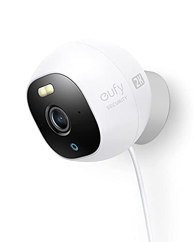 eufy Security Solo OutdoorCam C24, All-in-One Überwachungskamera für Außenbereiche mit 2K Auflösung, Nachtsicht in Farbe, Gebührenfreie Nutzung, IP67 Wasserschutz (Generalüberholt) von eufy Security