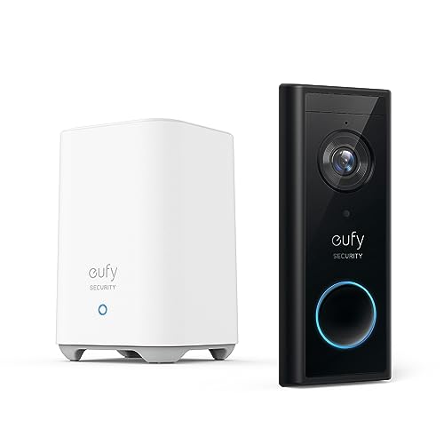 eufy Security Video Doorbell S220, Kabellose Video Türklingel mit Akku, 2K HD, Türklingel mit Kamera, Gebührenfreie Nutzung, smarte Personenerkennung, beidseitige Audiofunktion (HomeBase 2 notwendig) von eufy Security