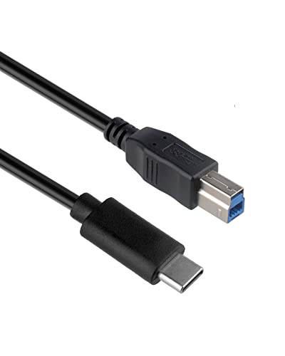 euroharry 100cm 1m USB 3.0 Druckerkabel USB B Stecker auf USB Typ C Lade- und Datenkabel von euroharry