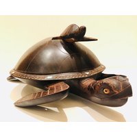 Wunderschöne Vintage Geschnitzte Hölzerne Meeresschildkröte W Baby Skulptur Trinket Box Fangen Sie Alle Deckel Aufbewahrungsbox Holzschnitzerei von familyjewelsatlanta