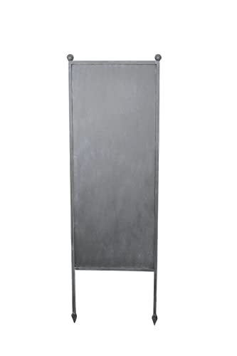 finehomegarden Stele Metall grau Sichtschutz Uni Windschutz Dekowand Garten Deko B54cm H163cm von finehomegarden