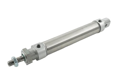 Kleinzylinder ISO 6432 / CETOP RP 52 P, doppeltwirkend Magnetkolben Pneumatikzylinder Druckluftzylinder (Kolben Ø: 10 mm // Hub: 25 mm) von fittingstore