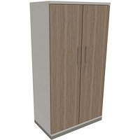 fm Aktenschrank Oldenburg, 4260649681220 weiß, eiche natur 3 Fachböden 80,0 x 44,2 x 151,7 cm von fm