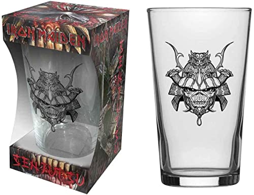 Iron Maiden Glas Senjutsu Bierglas Longdrink Glas XL Trinkglas Pint Glass von for-collectors-only