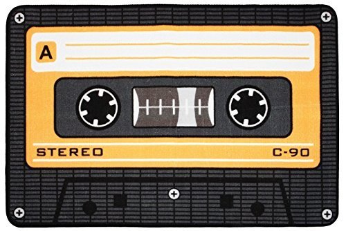 Teppich Tape Orange XL Fussmatte Cassette Bodenmatte 50 x 80 cm Carpet Fußmatte von for-collectors-only