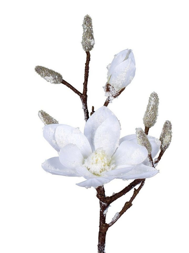 Kunstblumenstrauß Winterzeit, formano, Höhe 42 cm, Weiß B:18cm H:42cm Kunststoff von formano