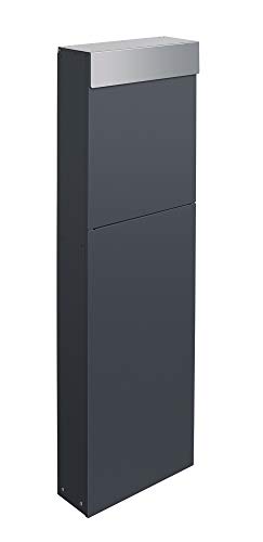 Frabox® Design Standbriefkasten NAMUR anthrazitgrau RAL 7016 / Edelstahl - Made in Germany! von frabox