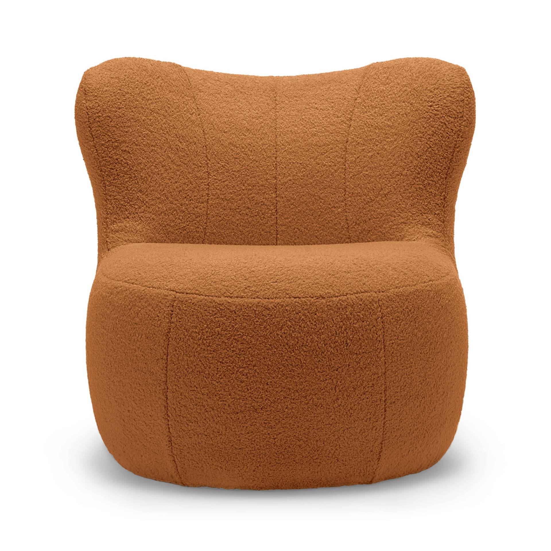 freistil Rolf Benz - freistil 173 Teddy Edition Sessel - orangebraun /Stoff 6534 (100% Polyester)/BxHxT 76x75x82cm von freistil Rolf Benz