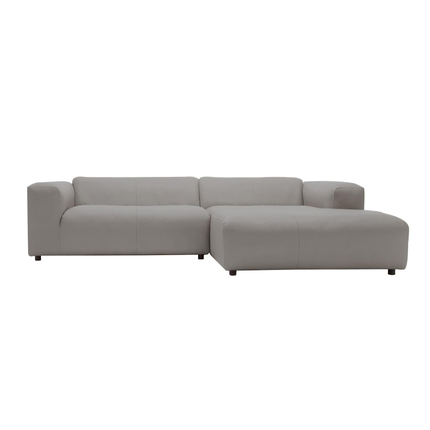 freistil Rolf Benz - freistil 187 Loungesofa 260x185cm - silbergrau/Sofabezug 4020/BxHxT 260x67x185cm von freistil Rolf Benz