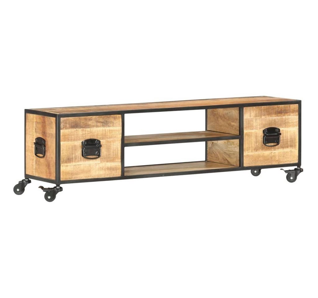 furnicato TV-Schrank 130x30x39 cm Massivholz Mango von furnicato