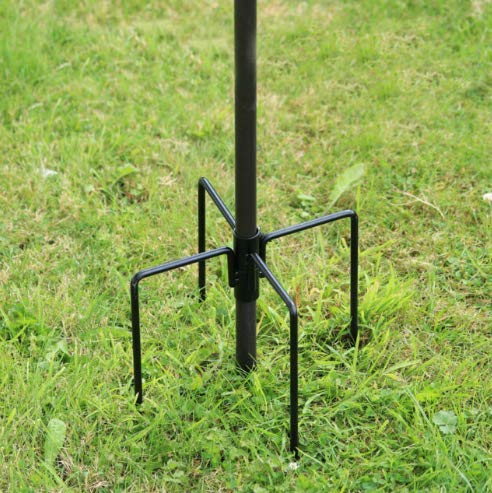 Garden Mile Vogelfutterstation Stabilisator Ständer 4 Zinken Outdoor Garten Einsatz Futterstation Stabilisator Standfüße Spikes Bodenstabilisator Ständer von garden mile