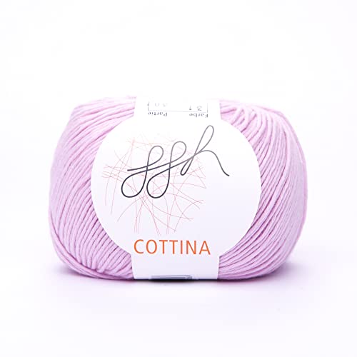 GGH Strick- und Häkelwolle Cottina aus 100% Baumwolle in der Farbe 031 Azalee, GGH-241.031 von ggh