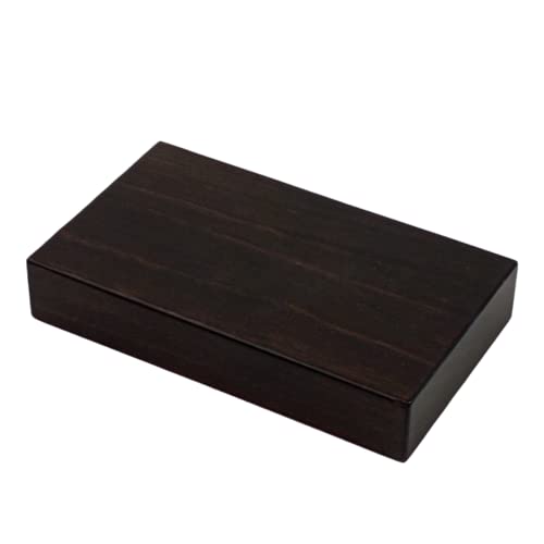 Gerade Holz-Sockel, Massivholz, dunkle Walnuss-Oberfläche, verschiedene Maße (17*10*3) von greca