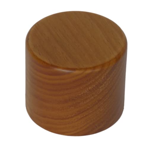 GRECA Massive runde Pfosten, Höhe: 6,5 cm, lackierte Eiche, verschiedene Maße, Massivholz (Durchmesser 8 cm) von GRECA