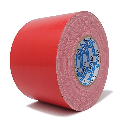 gws Premium Gewebeband, Panzertape mit exzellenter Klebkraft, UV-beständig, wasserfestes Packatape, 80 Mesh-Gewebe, Gewebeklebeband zur vielseitigen Anwendung (50 m x 100 mm, Rot) von gws