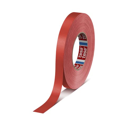 tesa band 4651 Premium leistungsstarkes Gewebeband versch. Breiten und Farben (50 m x 15 mm, rot) von gws