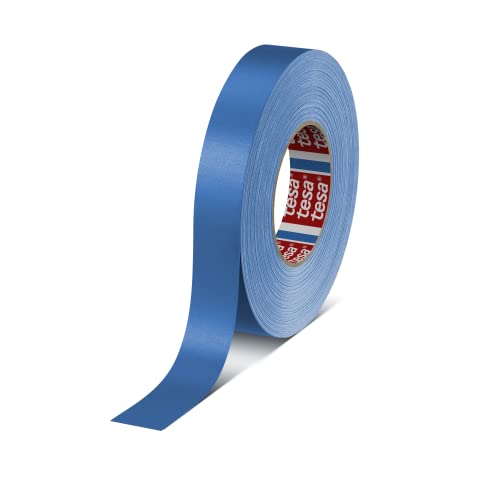 tesa band 4651 Premium leistungsstarkes Gewebeband versch. Breiten und Farben (50 m x 25 mm, blau) von gws