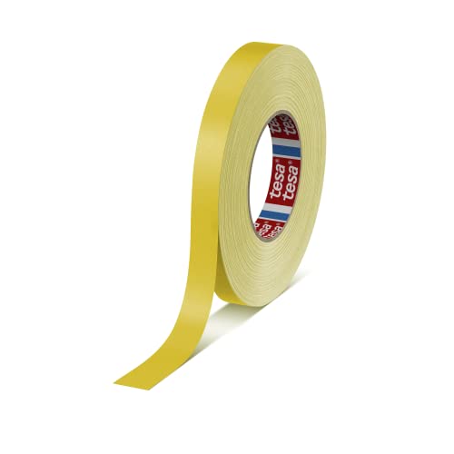 tesa band 4651 Premium leistungsstarkes Gewebeband versch. Breiten und Farben (50 m x 9 mm, gelb) von gws
