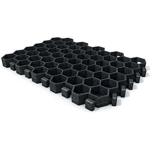 hanit Paddockplatten aus Recycling Kunststoff, hochstabile Pferde Paddock Befestigung, schwarz (1m²) von hanit