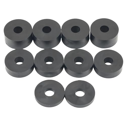 Hawkeng 10 mm (M10) Gummi-Abstandshalter, Abstandsscheiben, 4 x 15 mm, 4 x 10 mm, 2 x 5 mm, 10 Stück von hawkeng