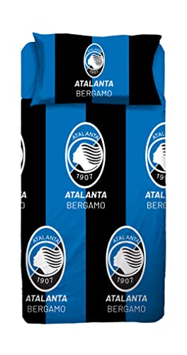 Atalanta B.C. | Bettwäsche-Set für Einzelbetten | 100% Baumwolle | offizielles Produkt von hermet