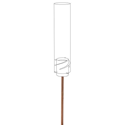 höfats - SPIN Erdspieß aus Edelstahl - EICHE 3-teilig 99 cm - ermöglicht Einsatz als Gartenfackel - Zubehör für SPIN von höfats