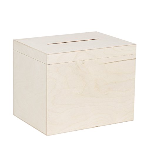 holzalbum 10,5 Liter Geldgeschenkekiste Wahlkiste Stimmzettel Kiste Holz Box Konfirmationbox von holzalbum