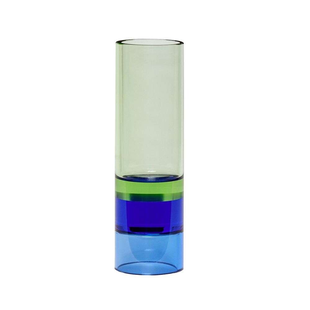 Hübsch - Astro Tealight Holder/Vase Green/Blue von Hübsch