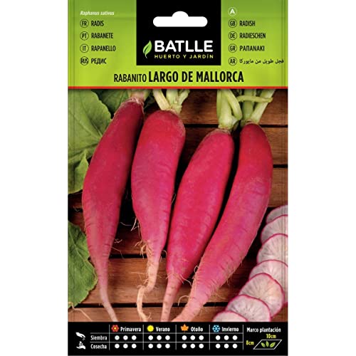 Batlle Gemüsesamen - Radieschen Lang - Mallorca (1800 Seeds) von Semillas Batlle