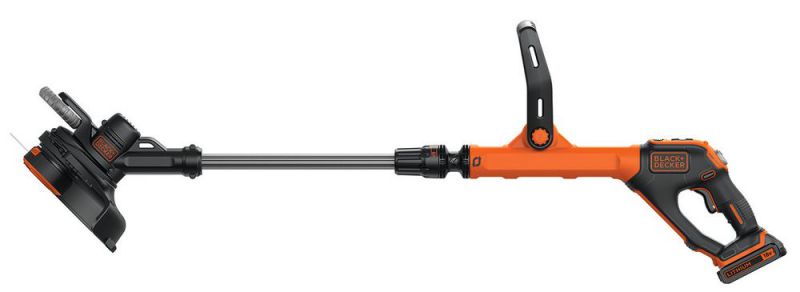 Black + Decker 18V Akku-Rasentrimmer, 28 cm Schnittbreite, 2,0 Ah Lithium-Ionen, Powercommand, Power Select - STC1820EPC-QW von Black & Decker