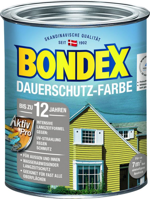 Bondex Dauerschutz-Holzfarbe Norge Grün 0,75 l - 372213 von Bondex