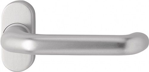 Dieckmann Profiltürdrückerlochteil (Aluminium F1 / oval 8 mm) - 1300/2033/01 von Dieckmann