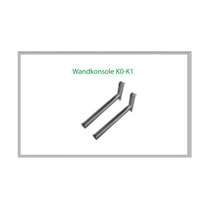 K1/DN150 Wandkonsole K1 500mm DW6 Dinak von KaminStore24