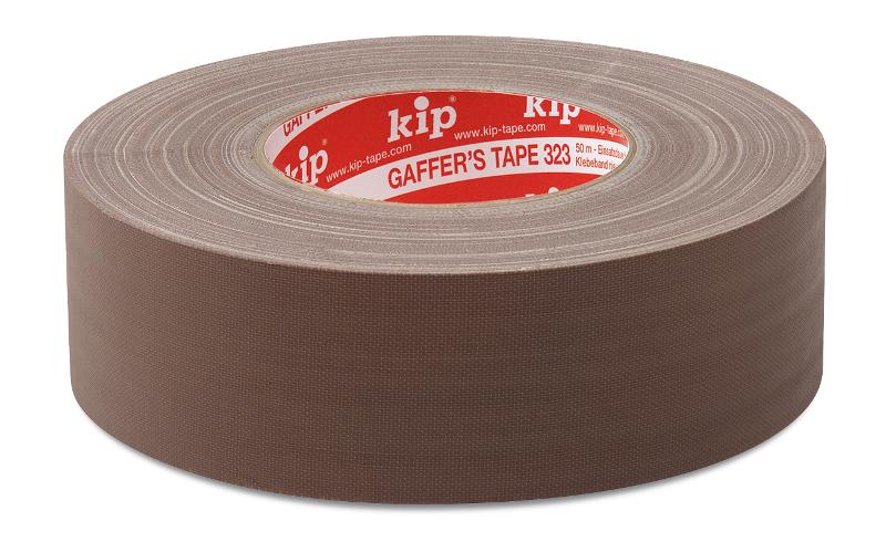 KIP 323 Gaffer´s tape – braun 50mm x 50m (24 Rollen) - 323-76 von Kip