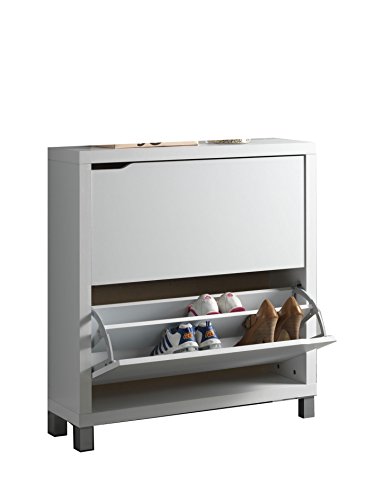 Kubox Closet Kit - Schuhschrank, 2 Türen, Weiß, Holz von Kit Closet